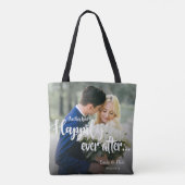 Ze leven gelukkig na het fotohuwelijk tote bag (Achterkant)