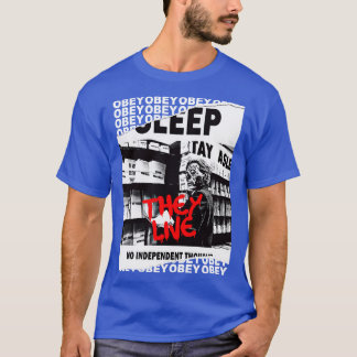Ze leven OBEY Retro Cult Classic Horror Fan Design T-shirt