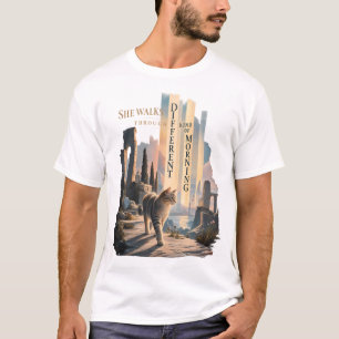 Ze loopt door een andere soort ochtend Dichter T-shirt