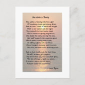 Ze loopt in Beauty/Cape May Sunset Briefkaart (Voorkant)