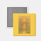 Ze loopt in Beauty/Cape May Sunset Square Magnet (Voorkant / Achterkant)