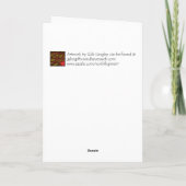 Ze loopt in een beauty Kaart (Achterkant)