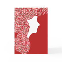 Ze loopt in een beauty Kaart