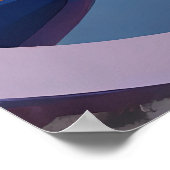 Ze loopt op water (en harten) poster (Hoek)