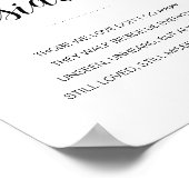 Ze lopen naast ons Elegant trouw- en herdenkingsbo Poster (Hoek)