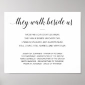 Ze Lopen Naast Ons Herdenkingsgedicht Namen Bruilo Poster (Voorkant)