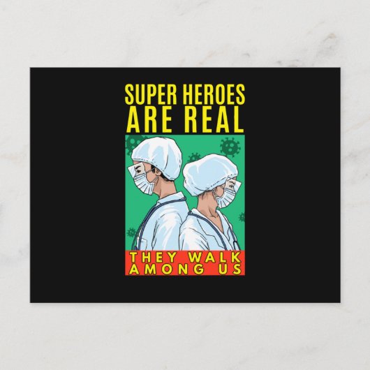 Ze lopen tussen ons briefkaart (Voorkant)