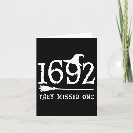 Ze misten een Halloween Feminist Witch Trials Wo Kaart (Voorkant)