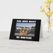 ZE MOET BEHOORD ZIJN! KAART (Gele Bloem)