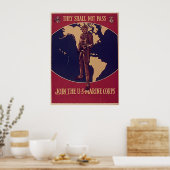 Ze mogen niet deelnemen aan de Amerikaanse marinie Poster (Keuken)