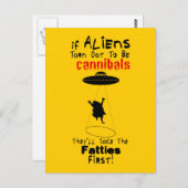 Ze nemen het Briefkaart van de Fatties. (Voorkant / Achterkant)