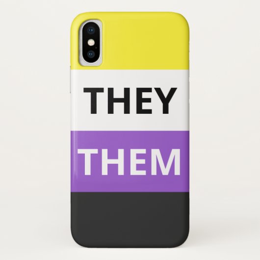 Ze niet-binaire Hoesje-mate nauwelijks er iPhone X Case-Mate iPhone Case (Achterkant)