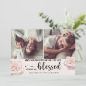 Ze noemen haar bloedige Moederdag 2 foto Feestdagenkaart (Staand voorkant)