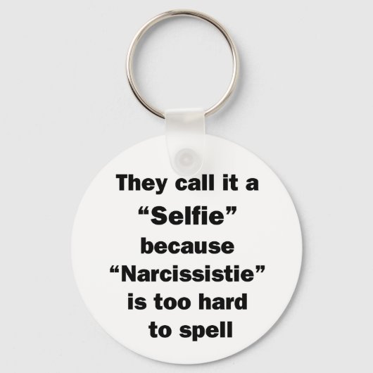 Ze noemen het een Selfie Sleutelhanger (Voorkant)