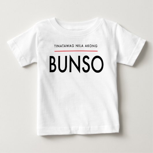 "Ze noemen me Bunso" T-shirt met korte mouwen (Voorkant)