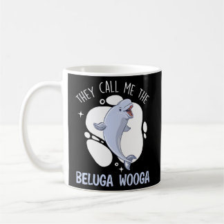 Ze noemen me de Beluga Wooga Animal Beluga Whale Koffiemok