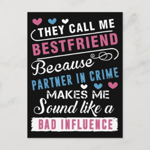 ze noemen me de beste vriend omdat ik partner ben  briefkaart