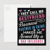 Ze noemen me de beste vriend omdat ik partner in c briefkaart (Voorkant / Achterkant)