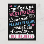 Ze noemen me de beste vriend omdat ik partner in c briefkaart (Voorkant)