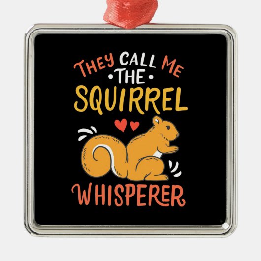 Ze noemen me de eekhoornfluiter metalen ornament (Voorkant)