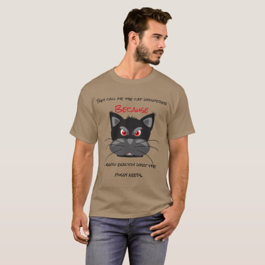 Ze noemen me de kat whisker t-shirt (Voorkant volledig)