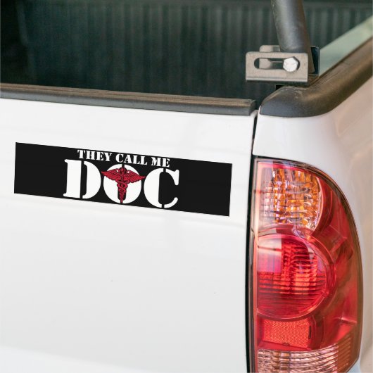 Ze noemen me Doc Bumpersticker (Op Truck)