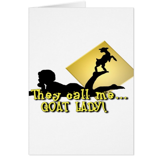 Ze noemen me een GOAT LADY! (Voorkant)