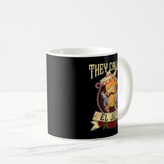 Ze noemen me El Jefe Gift Spaanse Mexicaanse boss  Koffiemok (Voorkant rechts)
