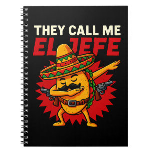 Ze noemen me El Jefe Taco Grappige baas Cinco de M Notitieboek