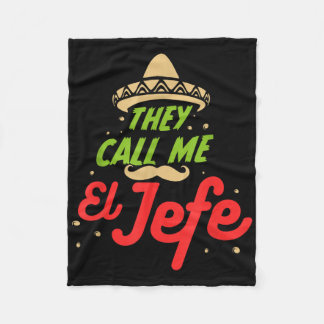 Ze noemen me El Jefe - Werkgever Cinco de Mayo Gif Fleece Deken