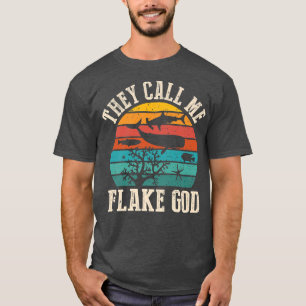 Ze noemen me flake God grappige Aquarist Aquarium T-shirt
