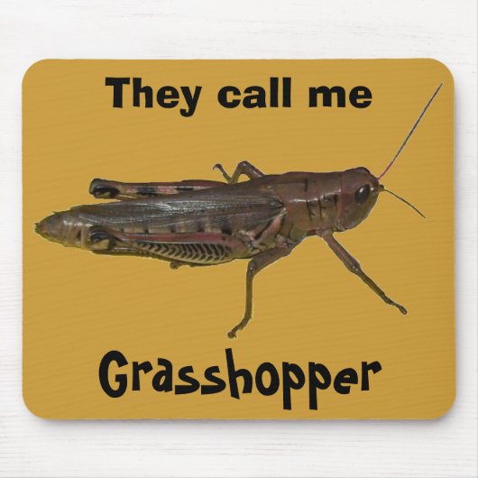 Ze noemen me Grasshopper Muismat (Voorkant)