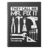 Ze noemen me Mr. Fix het grappige handyman vader v Notitieboek (Voorkant)