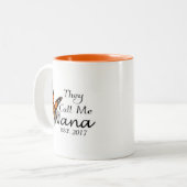 Ze noemen me Nana Tweekleurige Koffiemok (Voorkant links)