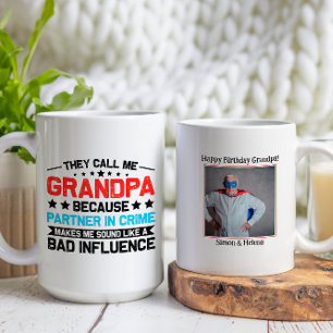 Ze noemen me opa grappige opa verjaardag foto koffiemok