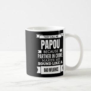 Ze noemen me Papou Griekenland Opa Koffiemok