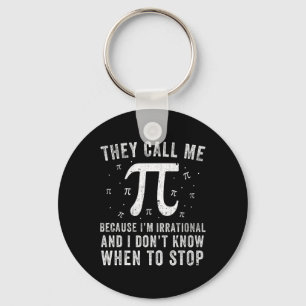 Ze noemen me Pi Symbool Pi Dag Schattige Grappig G Sleutelhanger