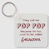 Ze noemen me Pop Pop Sleutelhanger (Voorkant)