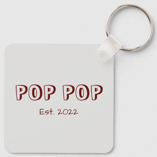 Ze noemen me Pop Pop Sleutelhanger (Achterkant)