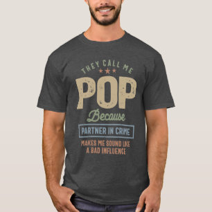 Ze noemen me Pop Vaderdag T-shirt