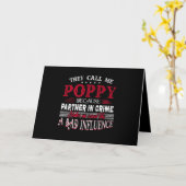 Ze noemen me Poppy omdat Partner In Crime Me Kaart (Gele Bloem)