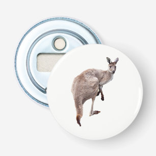 Ze noemen me Roo, Kangaroo Magnetic Bottle Opener. Button Flesopener