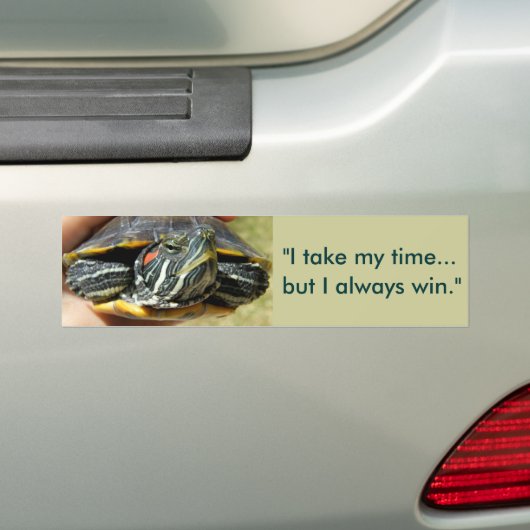 Ze noemen me schildpad... bumpersticker (Op auto)