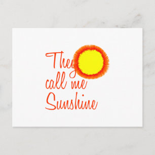 Ze noemen me Sunshine Briefkaart