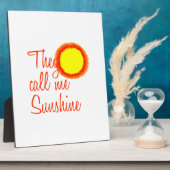 Ze noemen me Sunshine Fotoplaat (Zijkant)