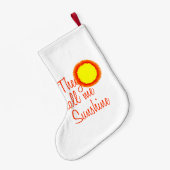 Ze noemen me Sunshine Kleine Kerstsok (Achterkant (Hangend))