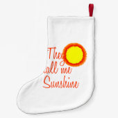 Ze noemen me Sunshine Kleine Kerstsok (Achterkant)