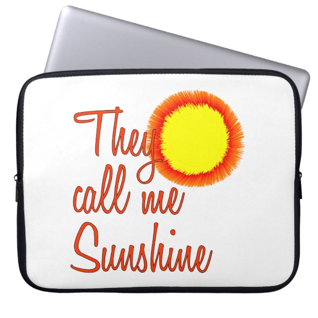 Ze noemen me Sunshine Laptop Sleeve (Voorkant)