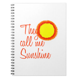 Ze noemen me Sunshine Notitieboek