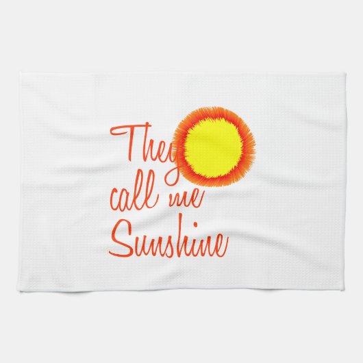 Ze noemen me Sunshine Theedoek (Horizontaal)